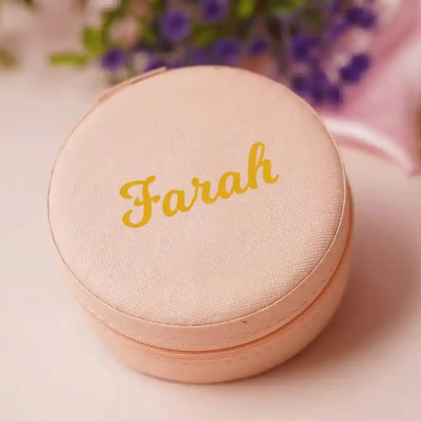 Personalized Organizer Jewellery Box for Women - Peach